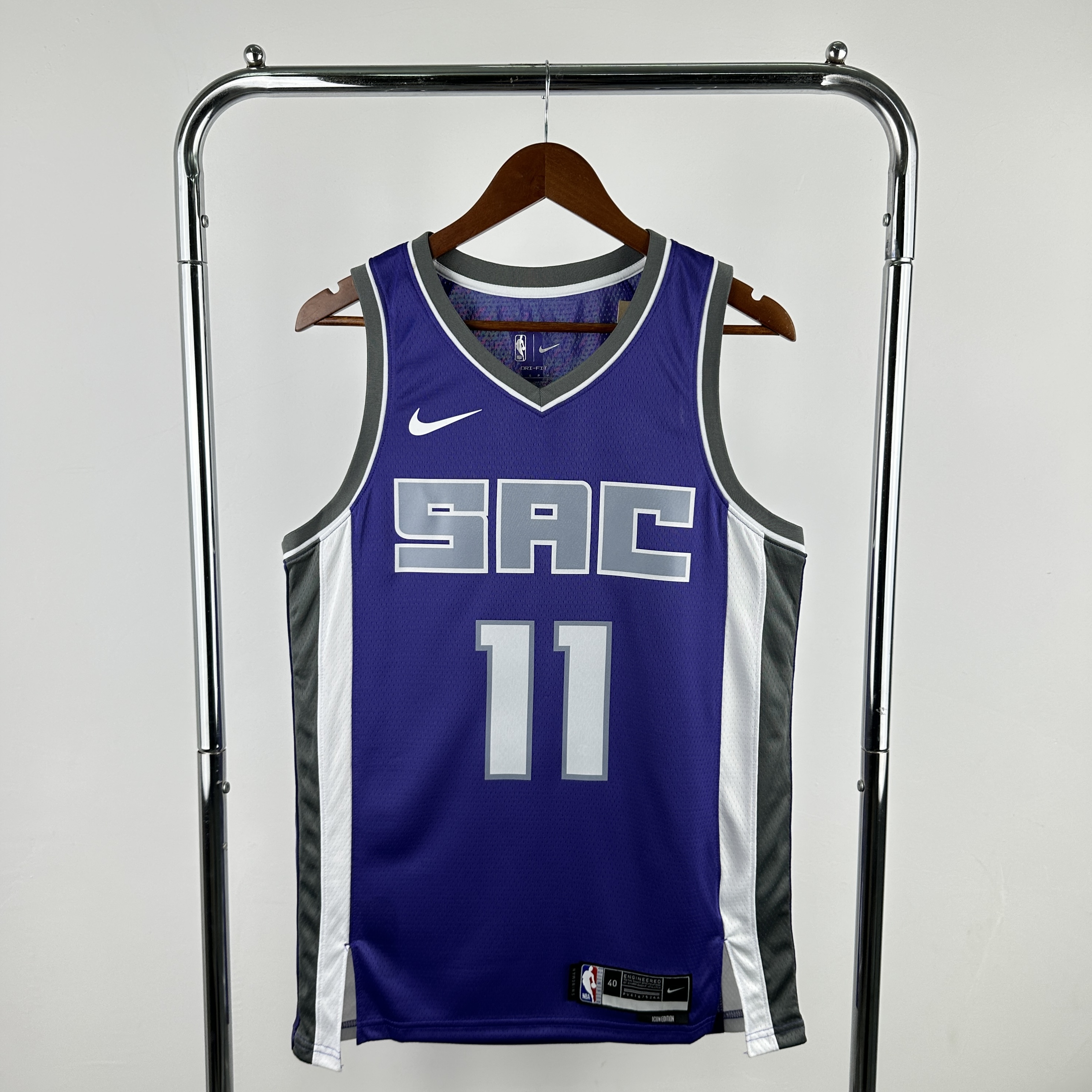 Men Sacramento Kings #11 Sabonis Purple Season Nike 2024 NBA Jersey